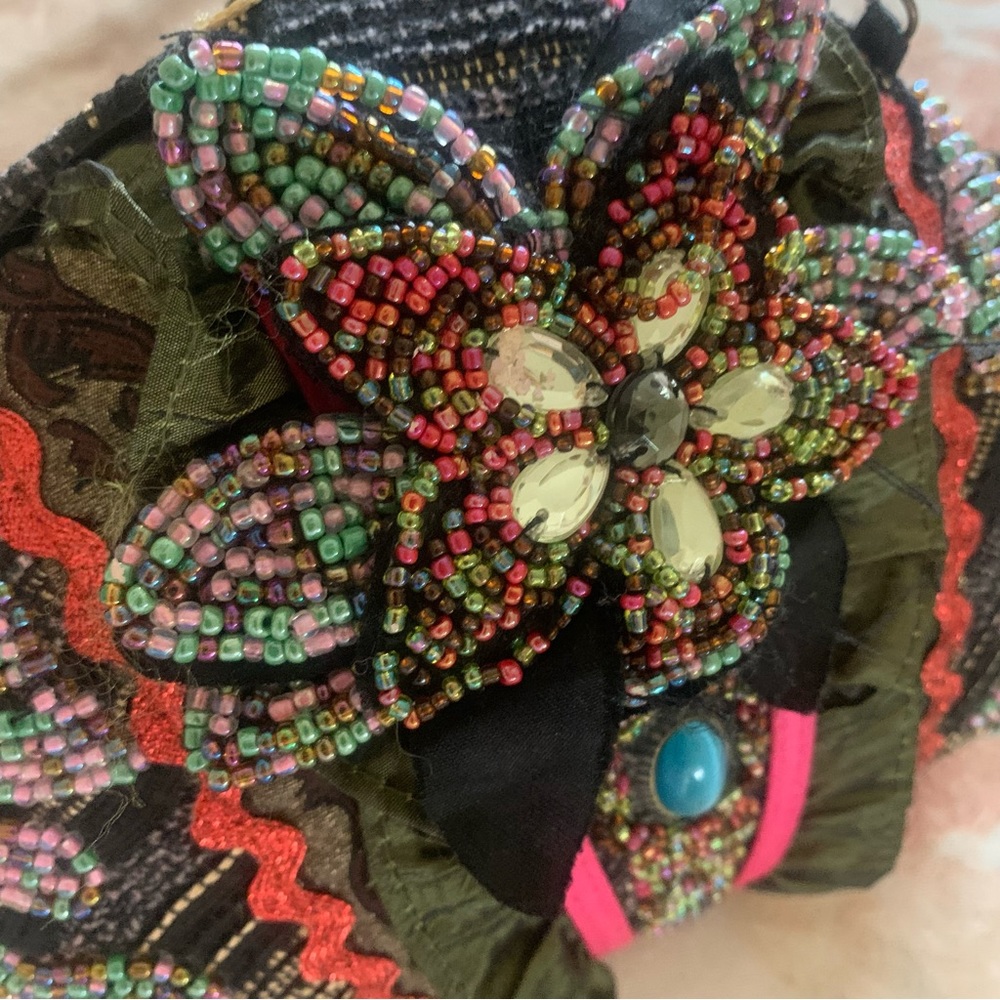 Host Pick!! Pritzi ~ Beaded Hard Case Evening Bag Vintage - Picture 8 of 12